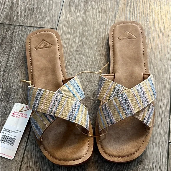 Roxy Multicolor Striped Sandals - Picture 2 of 3